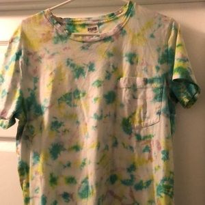 Pink Yellow, Green Purple Tie Dye